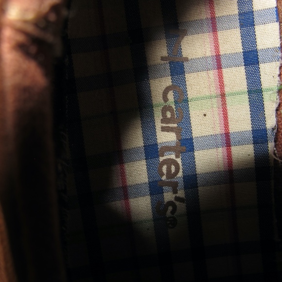 Carter's Boys Easy Slip On Faux Leather Boat Shoes Size 7 GUC - Picture 6 of 7